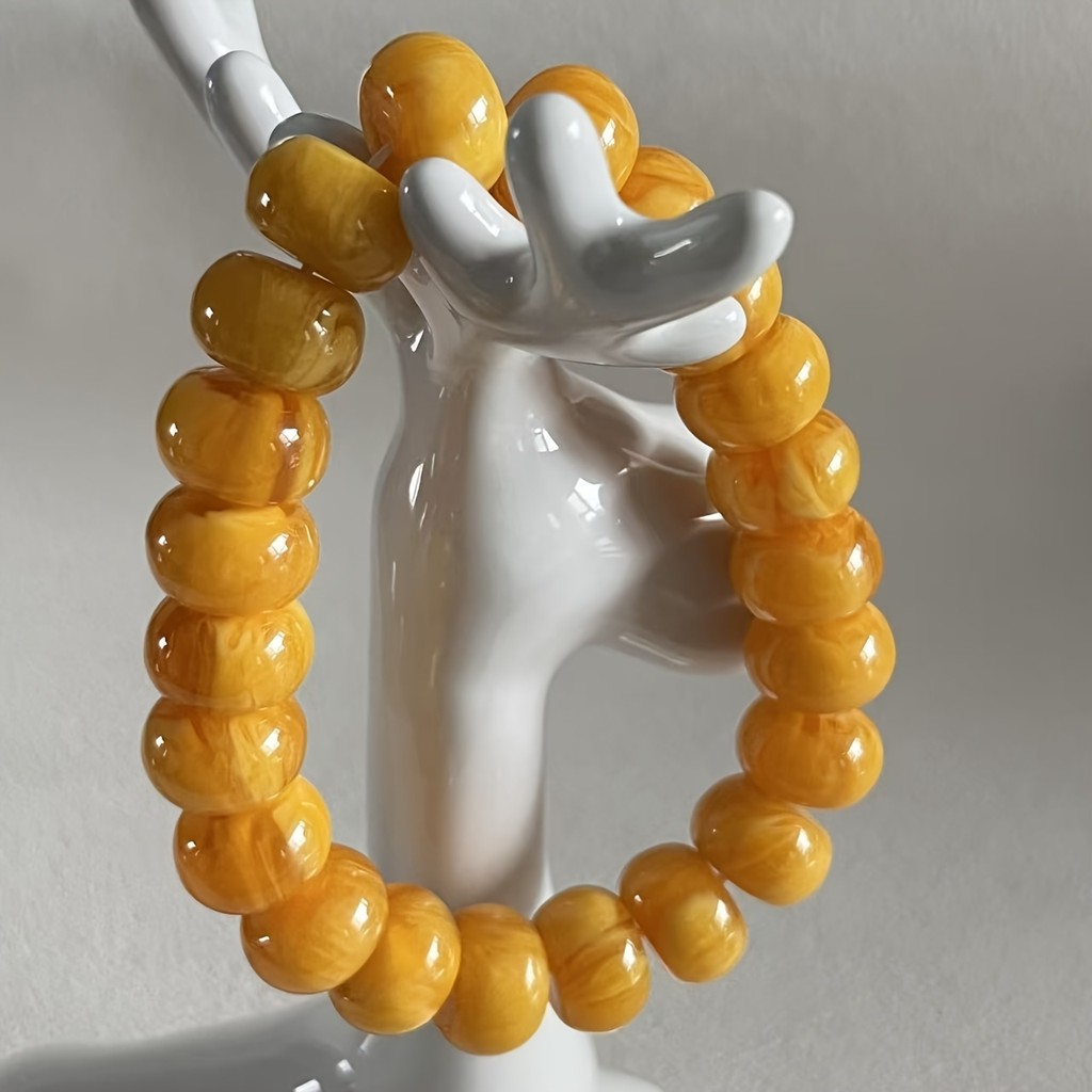 Sáp ong tự nhiên Hạt cũ Vòng tay Sáp ong cũ Miếng đệm mờ Miếng đệm màu cam Vỏ hoa cũ Sáp biển Baltic