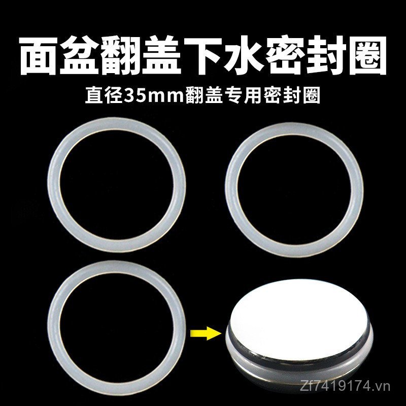 Lật Niêm Phong Vòng Rò Rỉ Nước Chậu Rửa O-Plug Chống Rò Rỉ Drainer Gioăng Silicon Lưu Vực Cắm KVIM