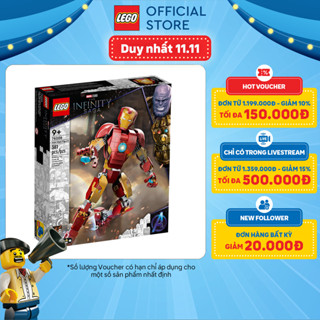 LEGO SUPER HEROES 76206 Đồ Chơi Mô Hình Người Sắt  381 chi tiết  