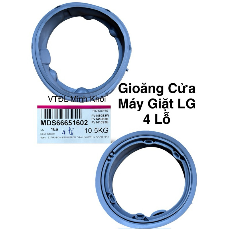 Ron/Gioăng Cao Su Cửa Ngang Máy Giặt LG 4 Lỗ FV1450S3W, FV1450S2B, FV1410S3B