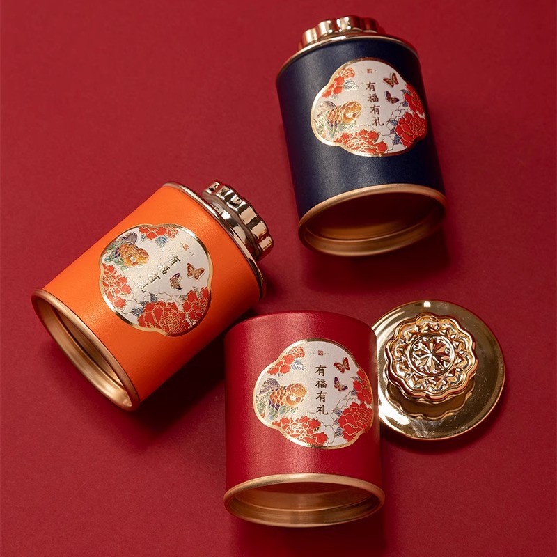 Nhỏ Nhỏ Nhỏ Trà Mini Lon Nhỏ Trà Kho Báu Lon Giấy Lon Trà Lon Trà Nhỏ Trà Hộp Đóng Gói Trà Đen Lon K