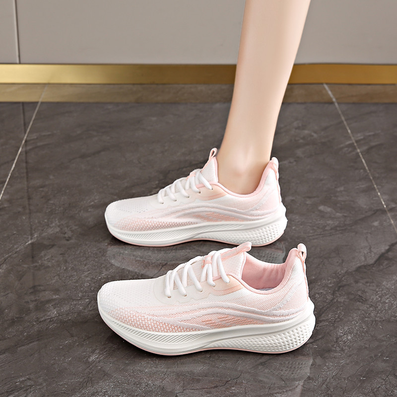 Women's Lace-Up Shoes Fashion Korean Style Flyknit Breathable Sports MT-105（35--41Code）Women's Shoes