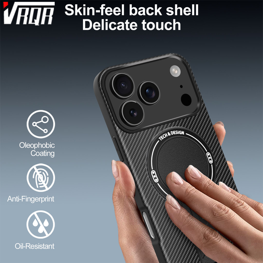 VRQR Dành Cho Samsung Galaxy A17 4G A17 5G F17 5G M17 5G A26 5G Hỗ Trợ Sạc Không Dây Sợi carbon Tản 