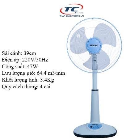 Quạt lỡ Senko L1638 47W (Màu ngẫu nhiên)