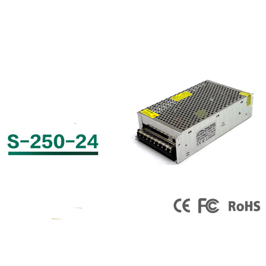 DC 24V 250W Đèn Thanh Module LED Chuyển Đổi Nguồn Điện Giám Sát CNC An Ninh Máy In DC Nguồn