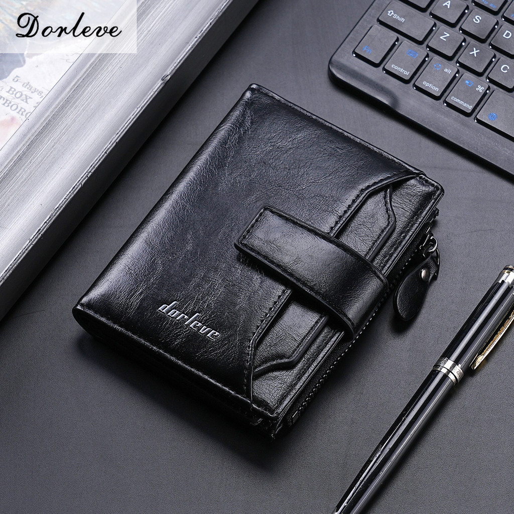 Hot Sale#Men's Wallet New Short Wallet for Men ID Holder Multi-Functional Korean Style Card Holder Z