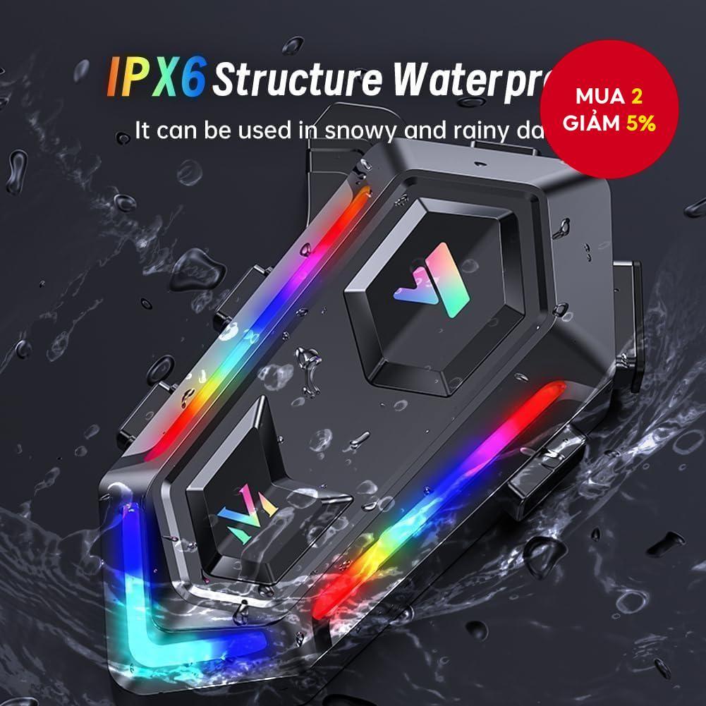 Tai Nghe Bluetooth Y20 Cho Mũ Bảo Hiểm Xe Máy, Tai Nghe Không Dây, Loa Stereo, Tai Nghe Rảnh Tay, Gi