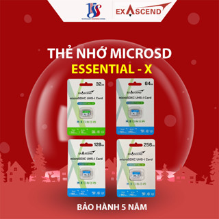 Thẻ nhớ MicroSD EXASCEND ESSENTIAL-X 32GB/64GB/128GB/256GB dòng thẻ cao cấp,độ bền bỉ cao,chịu nhiệt,hiệu suất ổn định