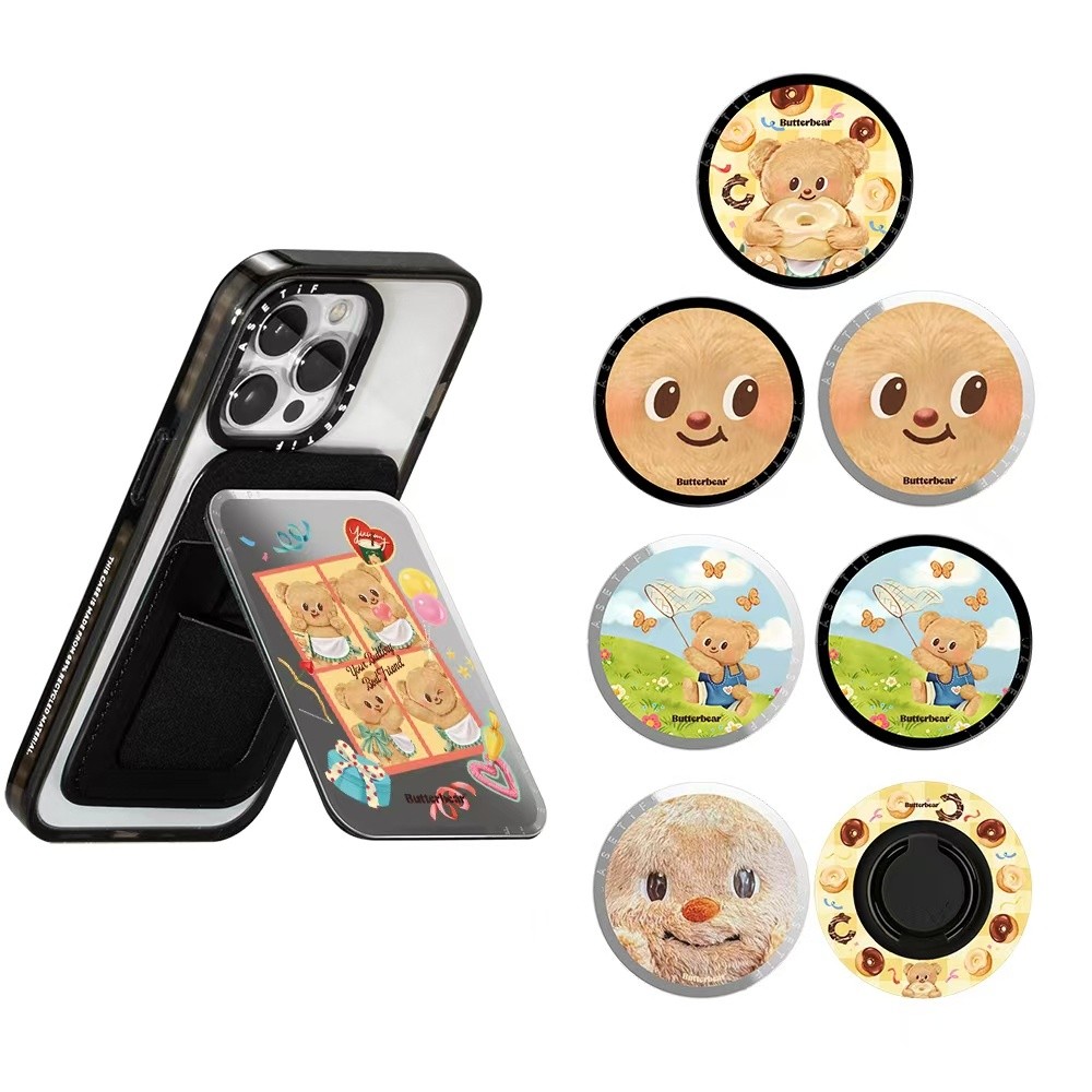 CASETi Butterbear Butterbear Butterbear Thích hợp cho Vòng giữ điện thoại Magsafe / Giá đỡ thẻ từ tí