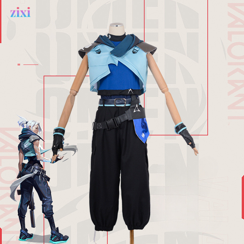 Jett Valorant Cosplay - Bộ trang phục chơi game và biểu diễn với chủ đề Kunai và Milkmaid