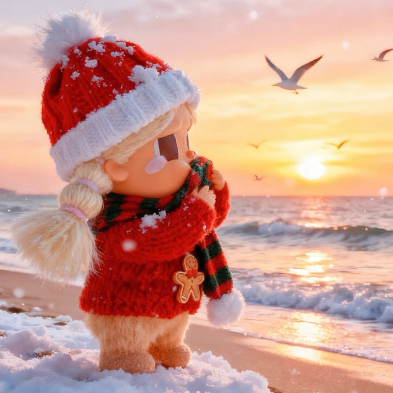 15cm crybaby Kỳ Nghỉ / Nước Mắt Nhà Máy Dòng Vinyl Mặt Dây Chuyền Búp Bê Giáng Sinh Quần Áo Trang Tr