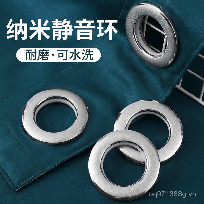 La Mã Thanh Rèm Khóa Nhẫn Nhẫn Tắt Tiếng Treo Vòng Khóa Nhẫn La Mã Màn Vòng Đục Lỗ Rèm Phụ Kiện Vòng