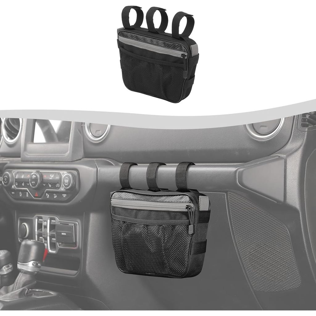 Túi đựng tay cầm hành khách Tương thích với xe Jeep Wrangler CJ YJ TJ JK JK JK JKU JL JLU JT. Túi sắ