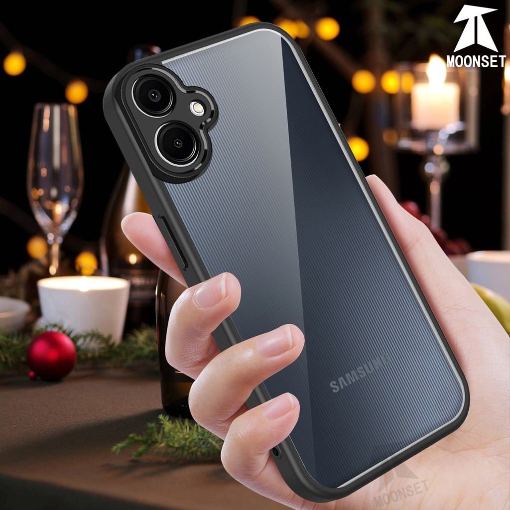 Dành cho Samsung Galaxy M06 / F06 / M07 / F07 Ốp điện thoại cứng trong suốt Khung silicon mềm chống 