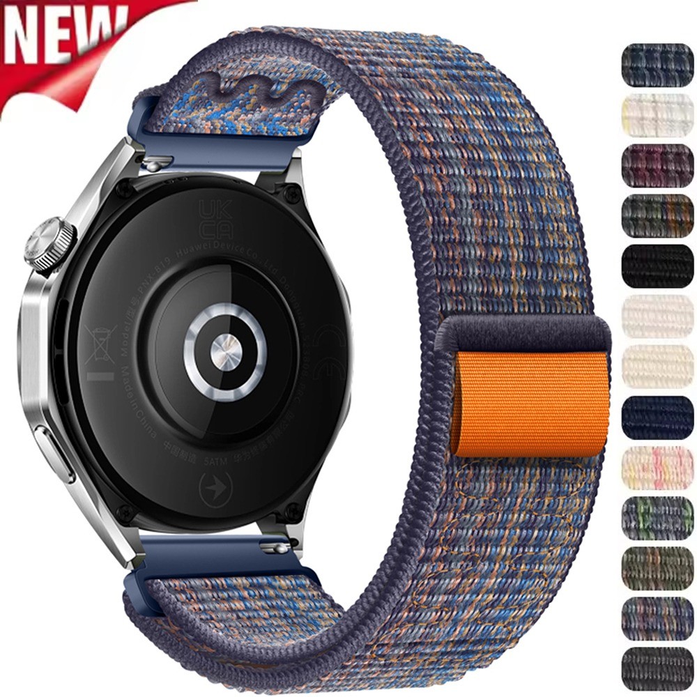 Dây đeo Nylon 20mm 22mm cho Huawei GT6 Pro 46mm Dây đeo thông minh cho Samsung Galaxy Watch 7 6