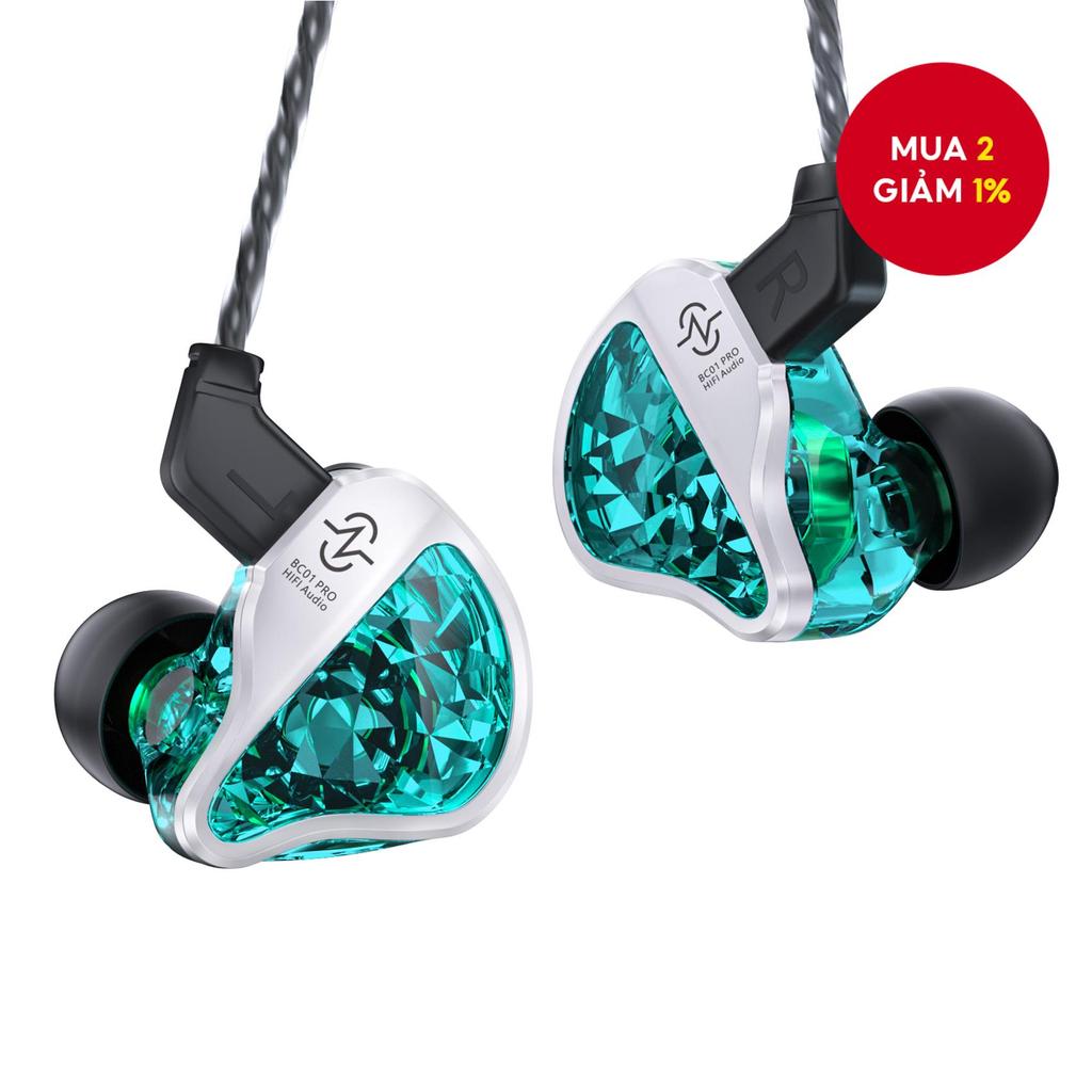 CXZ BC01 Pro In Ear Monitors 1BA 1DD Trình điều khiển lai dành cho ca sĩ chơi game Tai nghe LEM âm t