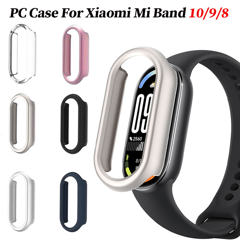Ốp Lưng PC Cho Xiaomi Mi Band 9 Smartwatch Bảo Vệ Màn Hình Ốp Lưng Cho Xiaomi Mi Band 9 8 Mi Band 10