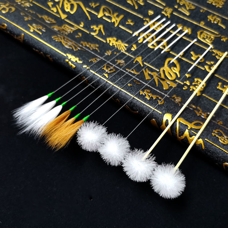 Dụng cụ lấy tai Full Set Ear Picking Feather Feather Goose Feather Stick Ear Picking No Hair Needle 