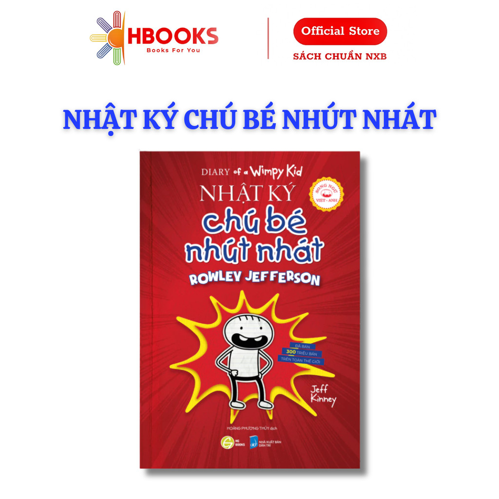 Sách - Nhật Ký Chú Bé Nhút Nhát Ngoại Truyện - Tập 1 - Phiên Bản Song Ngữ - HG books