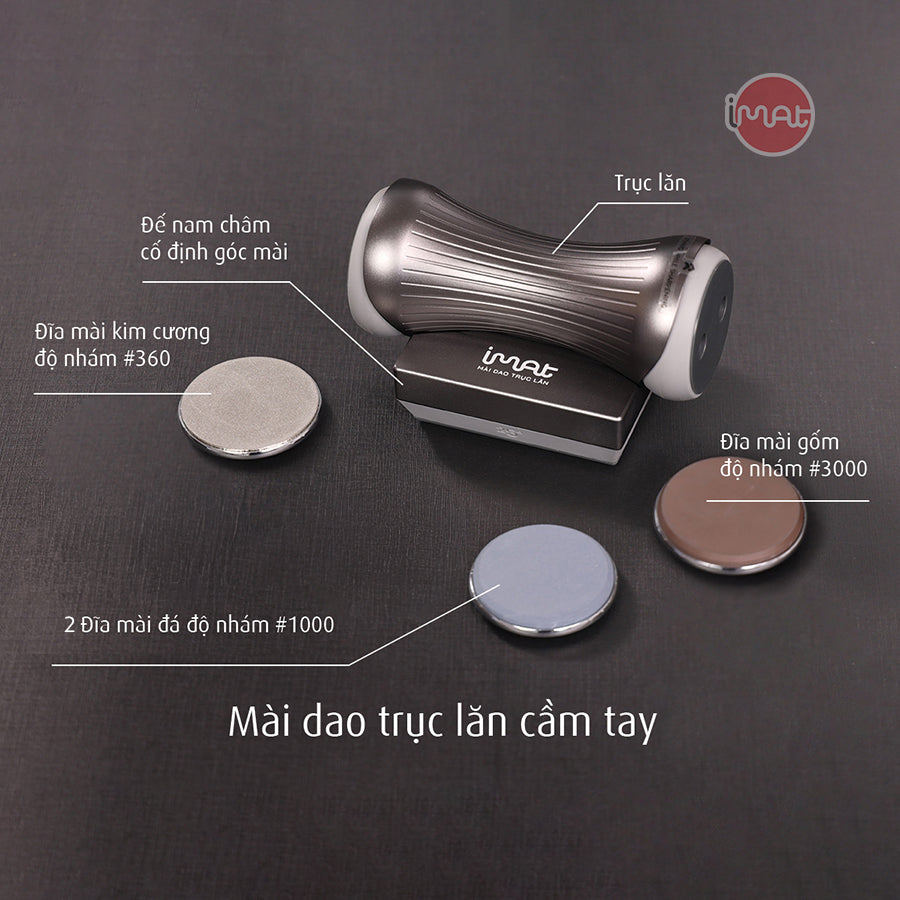 Mài dao trục lăn cầm tay iMat