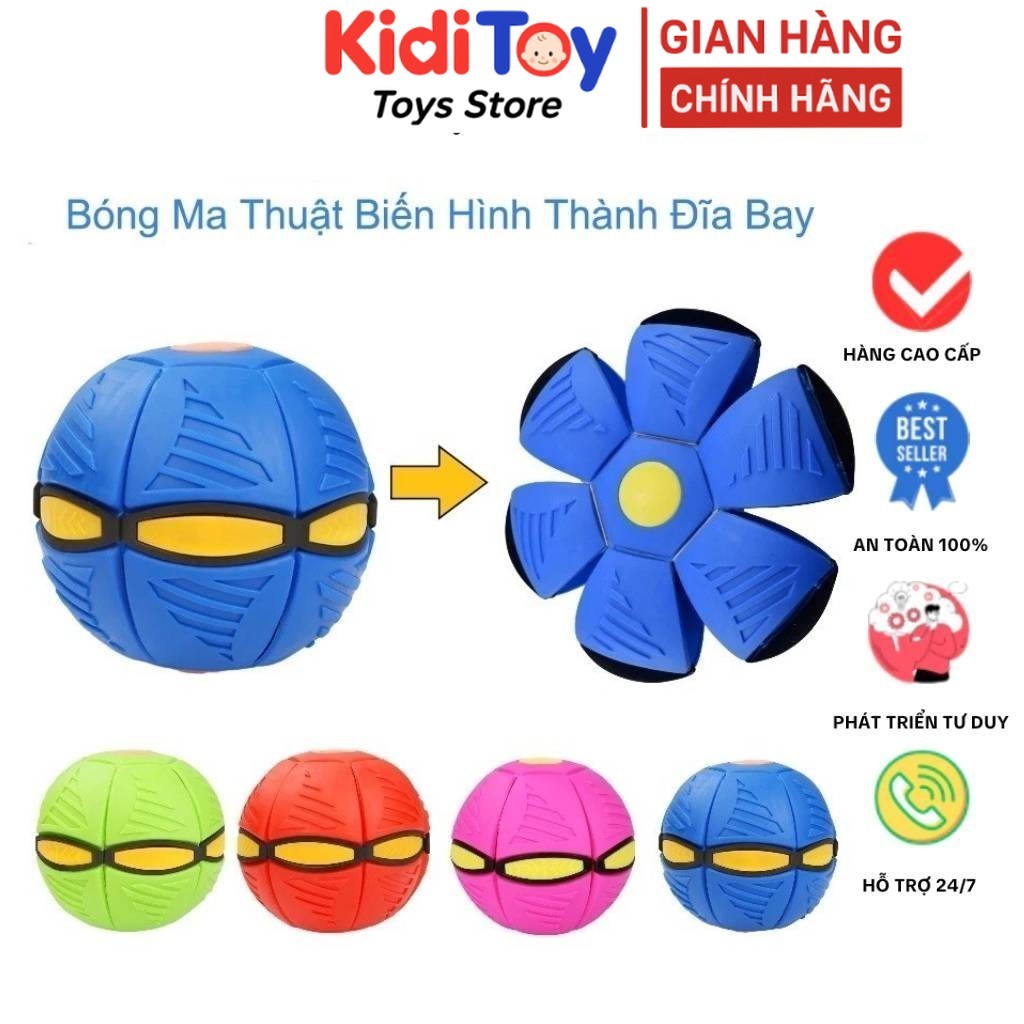 Bóng Ma Thuật Biến Hình Thành Đĩa Bay Bóng Ma Thuật Ufo Bật Lò Xo Dành Cho Trẻ Em Đồ Chơi