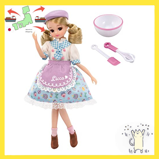 [Japanese Version] Takara Tomy Licca-chan Doll LD-13 Aspiring Patissier Dress-up Toy Toy 3yrs+.