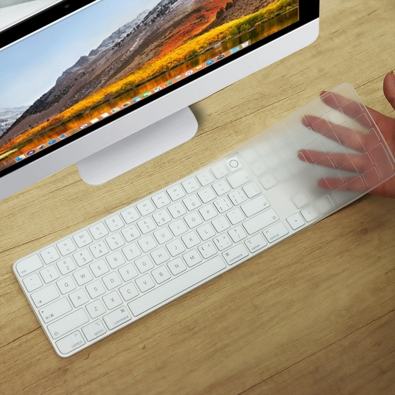 Silicone TPU Bàn Phím Bảo Vệ Da Cho 2024 2025 Magic Apple Bàn Phím Với Touch ID Và Bàn Phím Số iMac 