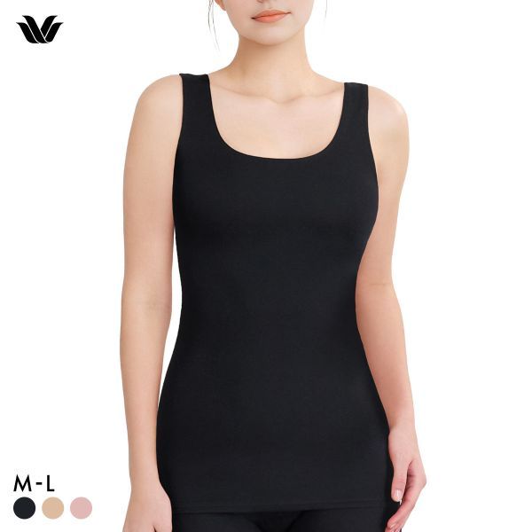 Wacoal u-neck sleeveless inner WACOAL cotton soft and warm (Sizes M-L)(40CLB610ML)(Direct from Japan