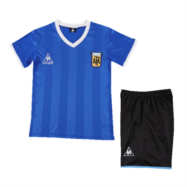 Bộ jersey retro 1986 Argentina cho trẻ em, size 16-28