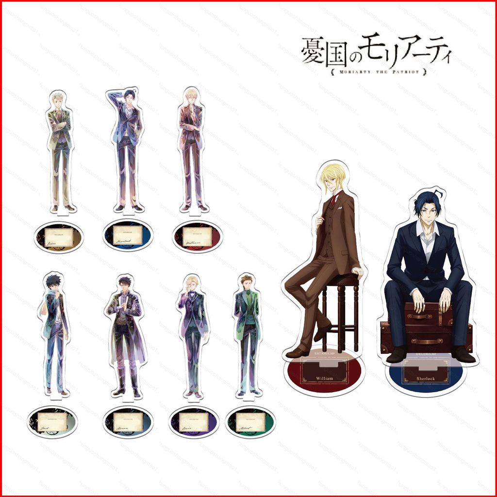 CH1 MORIARTY THE PATRIOT Anime Nhân Vật Hành Động Mô Hình Đồ Chơi Acrylic Bộ Sưu Tập Lưu Niệm Trang 