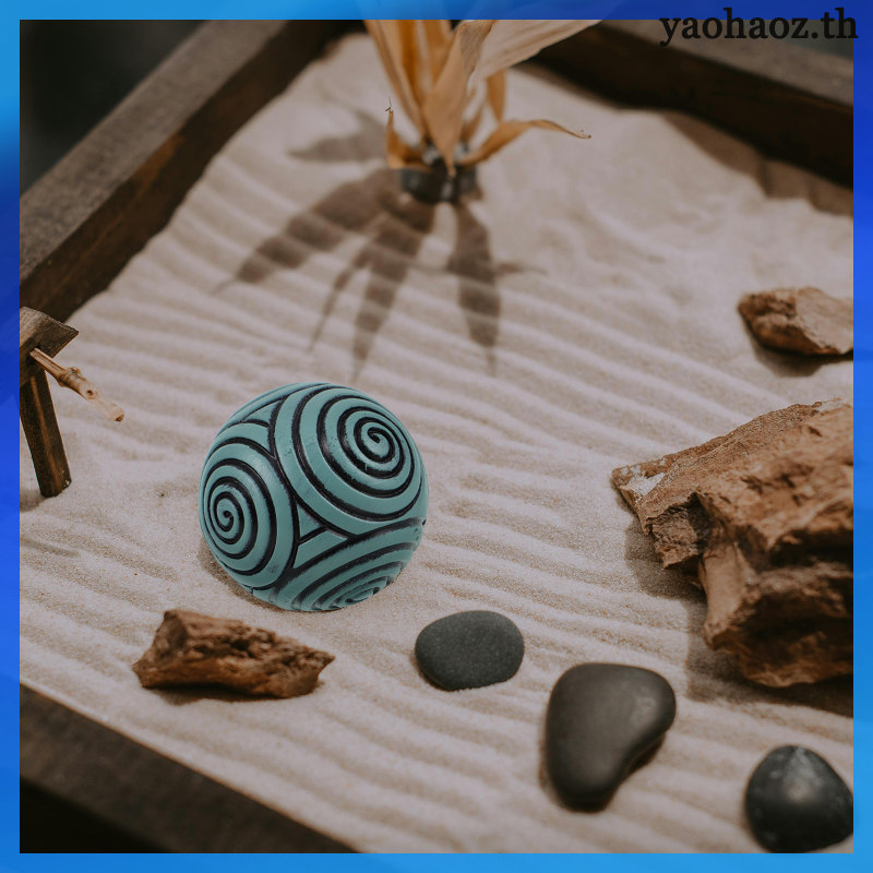 Zen Garden Sand Table Khay trang trí Phụ kiện Máy tính để bàn Phong cảnh Mini yaohaoz