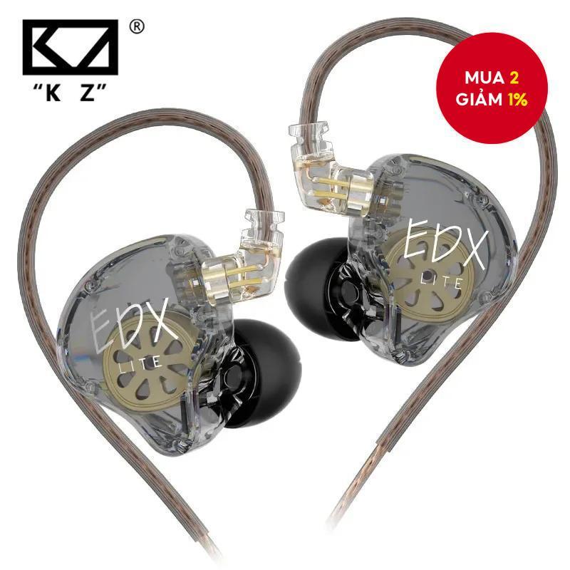 Tai nghe KZ EDX Lite, tai nghe earbuds động, tai nghe in-ear monitor, tai nghe thể thao, chống ồn, p