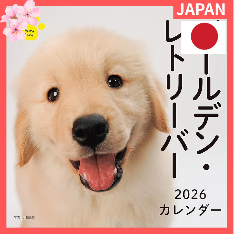 2026 Calendar Golden Retriever (Seibundoh Shinkosha Calendar)【Direct from Japan】

