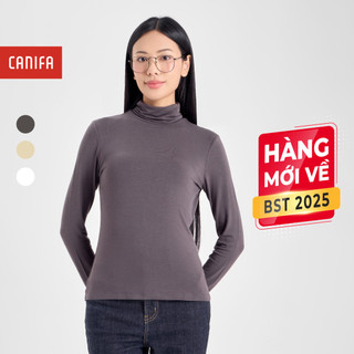 Áo giữ nhiệt nữ cổ lọ CANIFA 6IT24W007