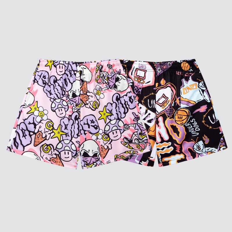 Quần short nam Eric Emanuel polyester họa tiết 3D