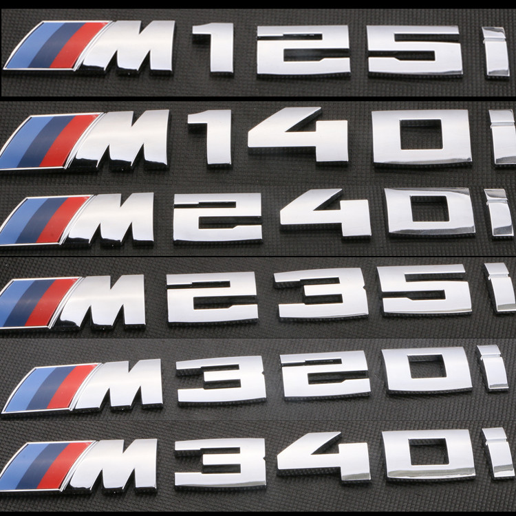 Thích hợp cho BMW M Digital Mark BMW M140i M340i M540i M550i M760Li Xe Mark Word Mark