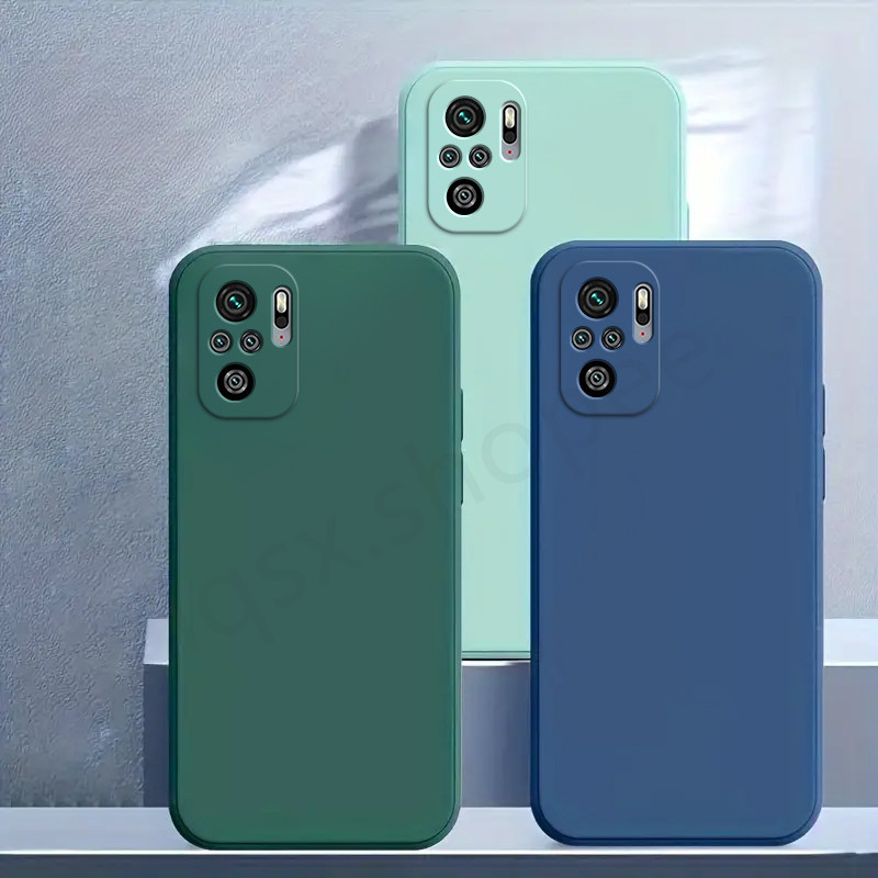 Ốp Lưng Cho Redmi Note 10 4G, Note 10S, Poco M5S, Ốp Mềm, Ốp Lưng Đơn Giản, Ốp Lưng Màu Trơn