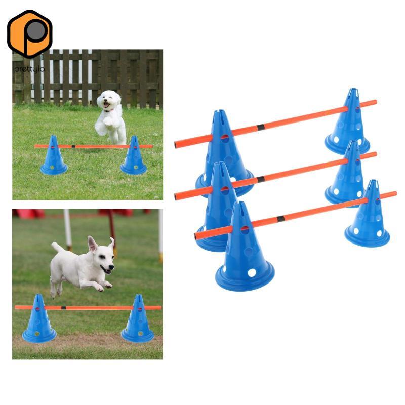 Hurdle Nón Khóa học vâng lời Jump Hoop Pole Thiết bị Huấn luyện Slalom nhanh nhẹn