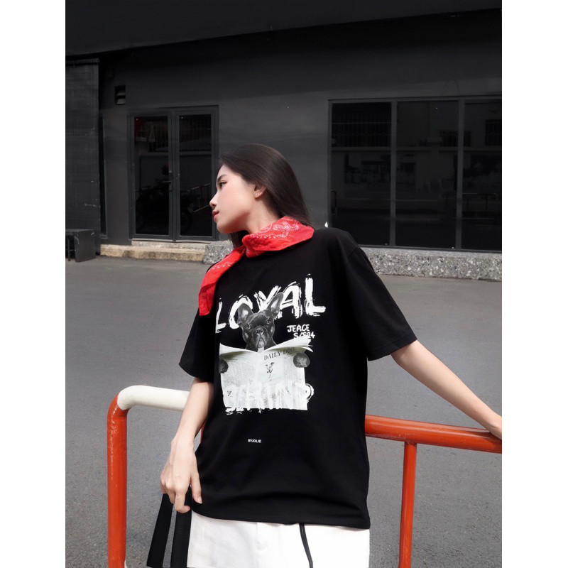 Áo phông unisex Bulldog Loyal Tee By Jolie Byjolievn