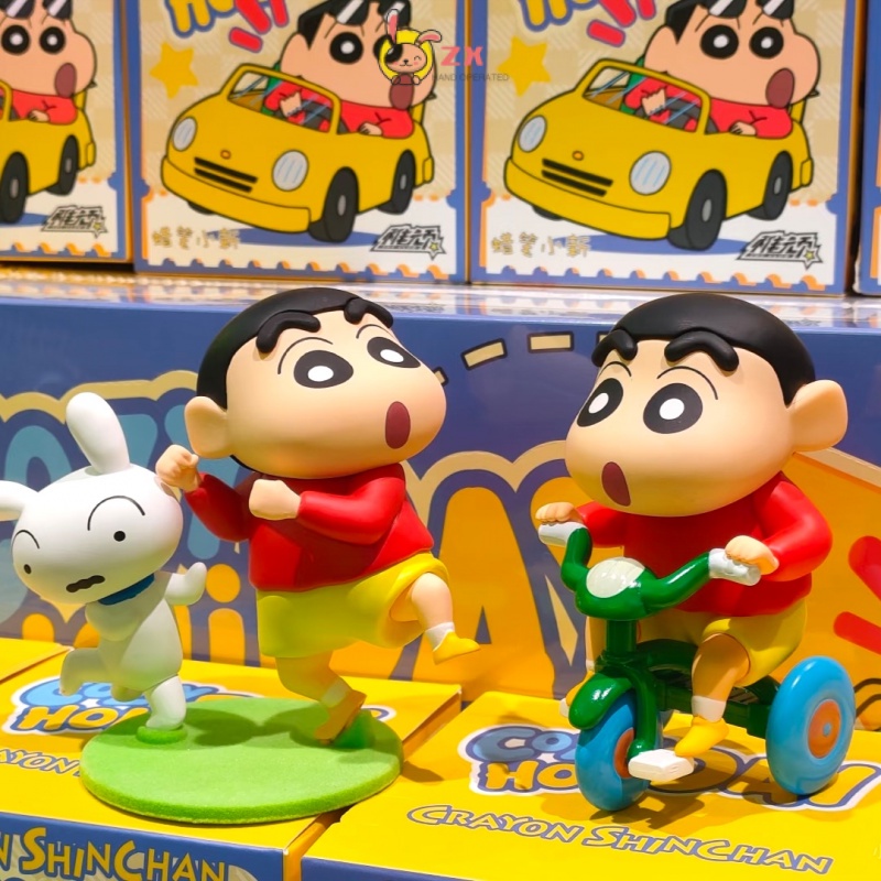 Childish Crayon Shin-chan: Shin-chan 's Holiday Series Blind Box Đồ chơi hợp thời trang Hình Đồ chơi