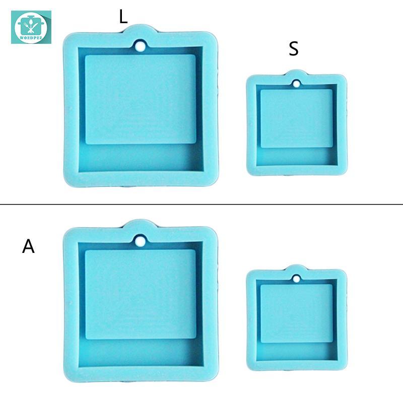 Creative Photo Frame Keychain Epoxy Resin Mold Handmade Pendants Silicone Mo