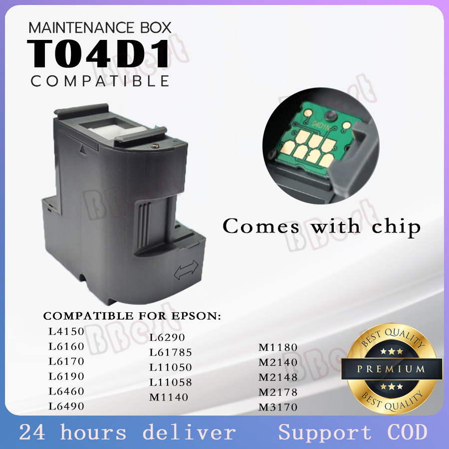 Hộp Bảo Trì Tương Thích Cho T04D1 Epson L6170 / L6190 / L6260 / M1180 / M2140 / L4150 / M3170 E04D1