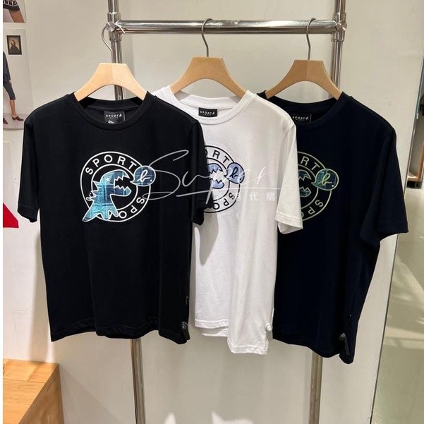 Áo thun nam cổ tròn ngắn tay Agnes B Sport Dinosaur LOGO