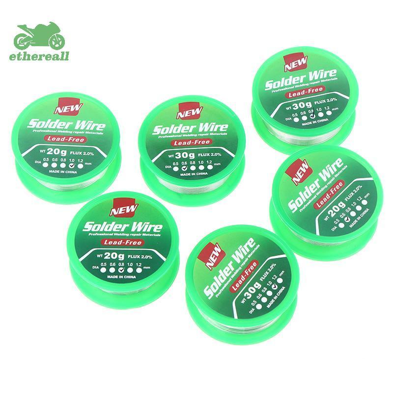 ETH 0.6 / 0.8 / 1mm Dây hàn vỏ thông lượng nhiệt độ thấp không chì Tin Không giặt Dây hàn lõi nhựa S