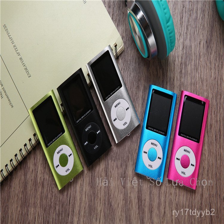 Máy nghe nhạc Mp4 kim loại cho sinh viên, máy nghe nhạc Mp3, thẻ ghi âm, máy nghe nhạc mini thời tra