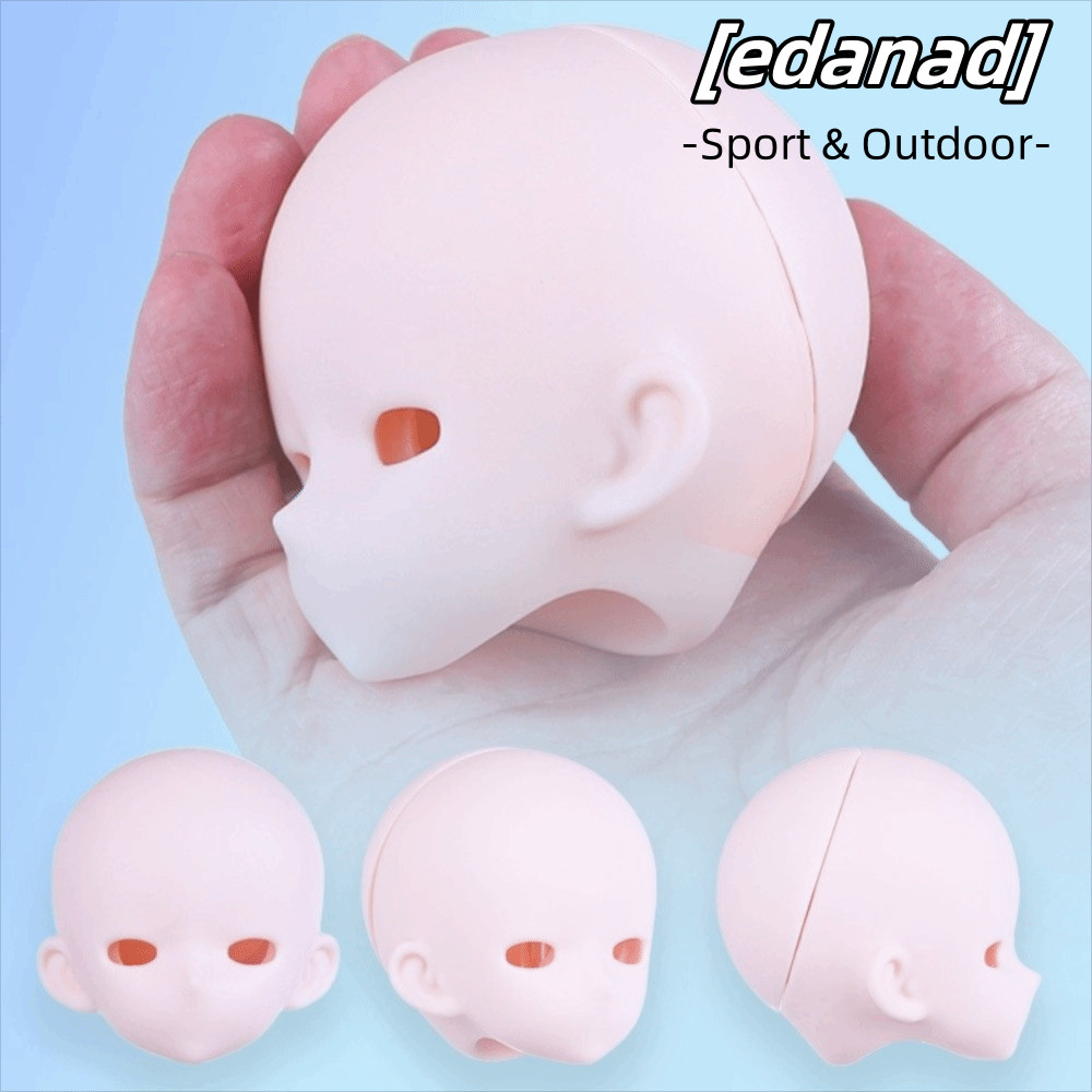 EDANAD Bjd Baby Head, Openable White Skin 1 / 4 BJD Anime Headsculpt, Bjd Phụ kiện PVC Anime-Style B
