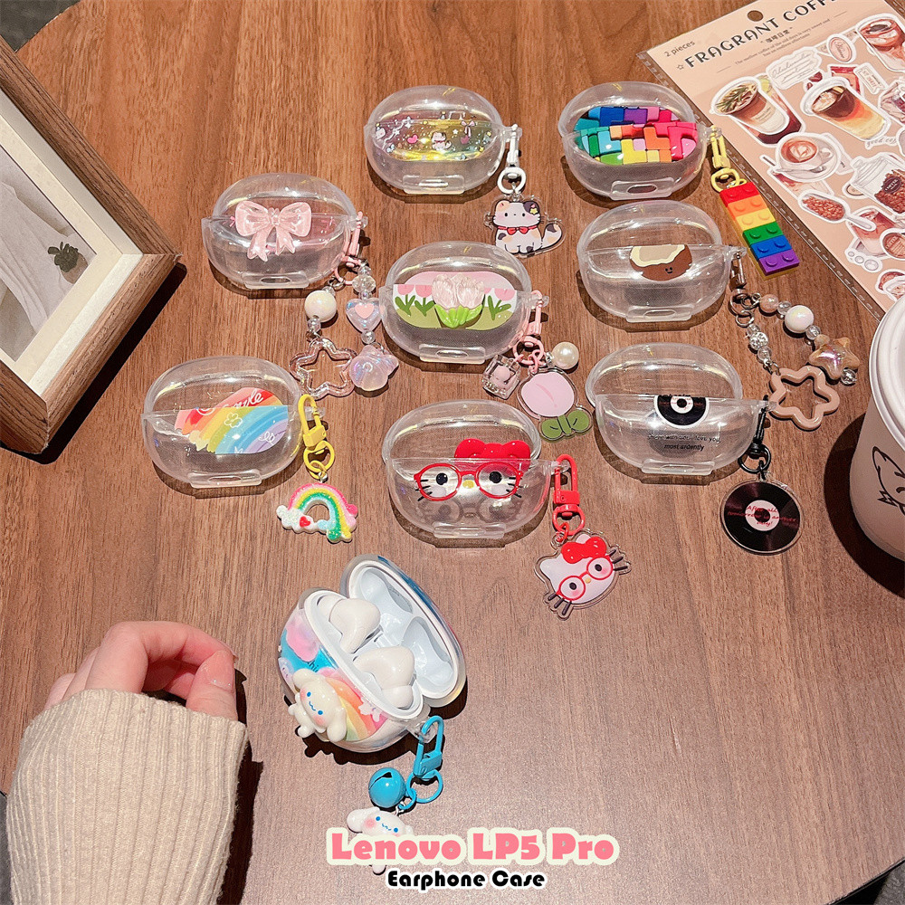 [Giảm Giá] Dành Cho Vỏ Lenovo LP5 Pro Vỏ Tai Nghe Silicon Mềm DIY Creative Cat