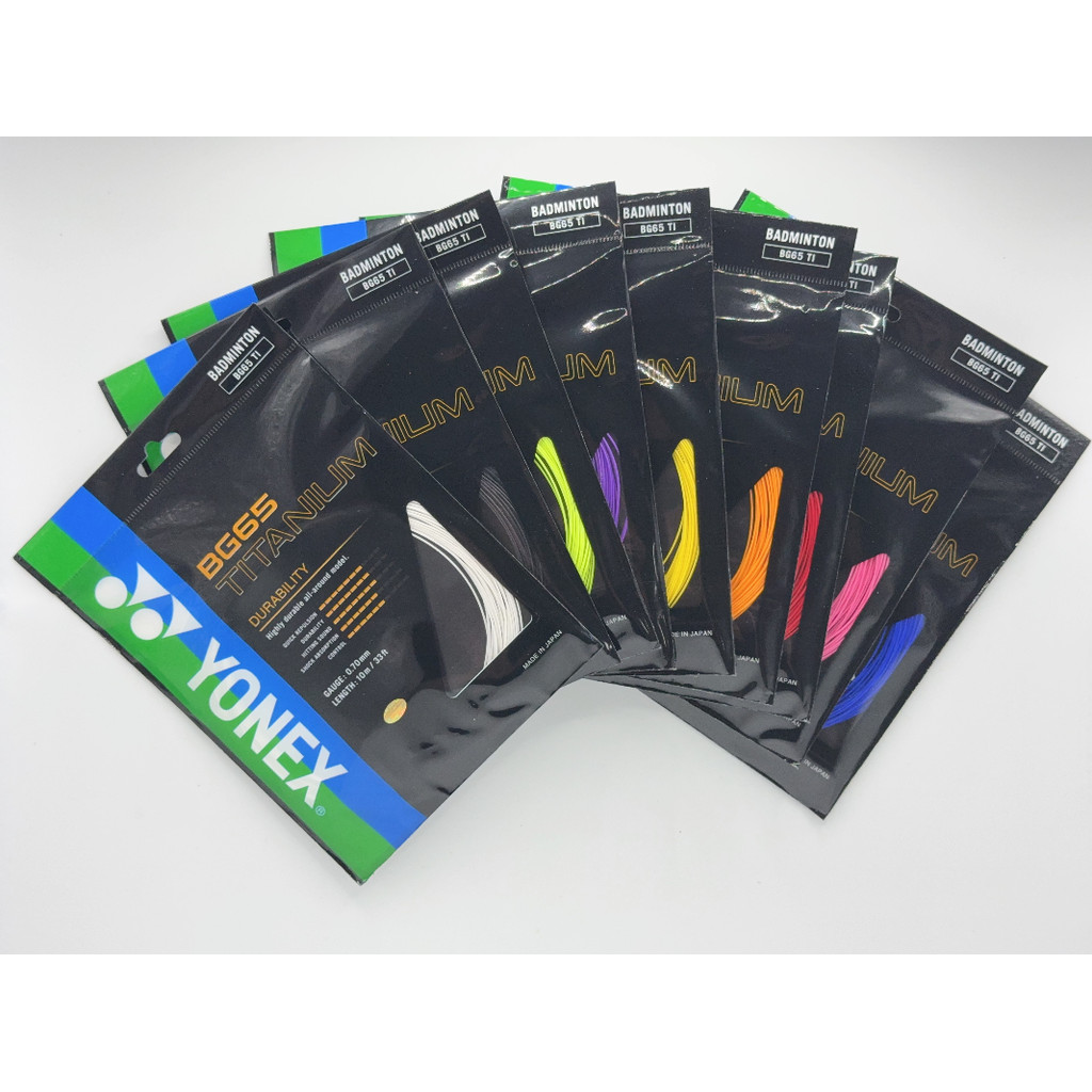 Dây vớ Yonex BG65/BG65ti - Độ đàn hồi tốt, đường kính 0,7mm, tiết kiệm chi phí cho người chơi chuyên
