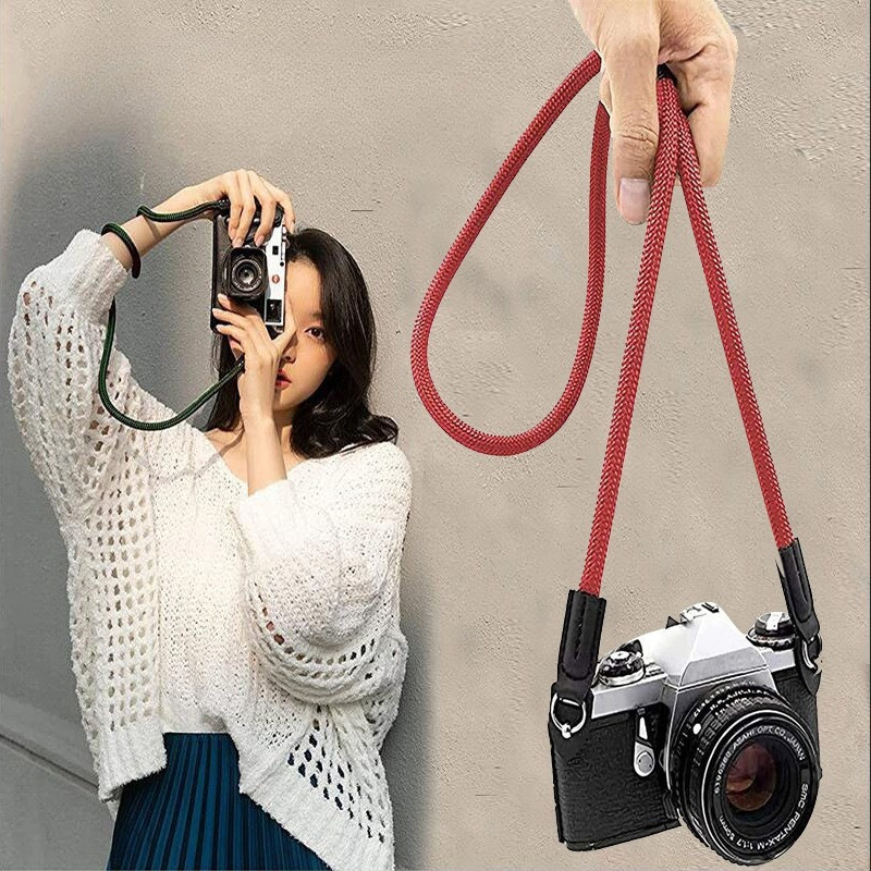 Dây Đeo Máy Ảnh Cao Cấp 105cm, Chống Trượt, Dây Nylon Bện Bền Đẹp, Đeo Cổ Vai Tay Đa Năng, Phù Hợp DSLR & Mirrorless | BigBuy360 - bigbuy360.vn