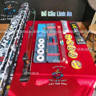 Bộ Phụ Kiện Hỗ Trợ Câu Cá - Không Kèm Cần Câu Đầy Đủ Phụ Kiện Đồ Câu Linh An Fishing Đi Câu Bắt Cá